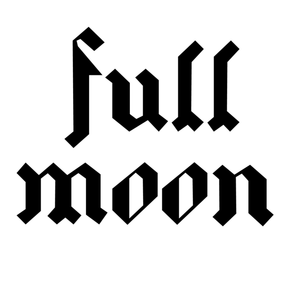 FULL MOON typography